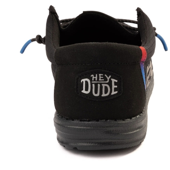 Mens HEYDUDE x Nascar® Wally Slip-On Casual Shoe - Black - Picture 3 of 8